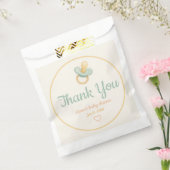 Baby shower met zachte Waterverf Bedankzakje (Gezegeld)