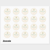 Baby shower met zachte Waterverf Ronde Sticker (Vel)