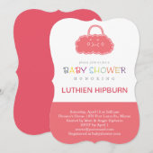 baby shower met zakwolken kaart (Voorkant / Achterkant)