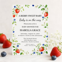Baby Shower met Zoete Aardbei en Bosbes