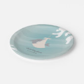 Baby shower met zoete haaien papieren bordje (Gekanteld)