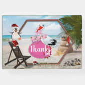 Baby shower met zomerkerst gastenboek (Achterkant)