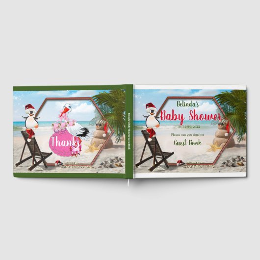 Baby shower met zomerkerst gastenboek (Volledig)