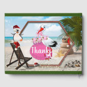 Baby shower met zomerkerst gastenboek (Achterkant)