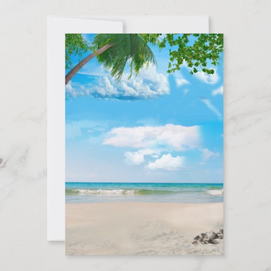 Baby shower met zomerkerst kaart (Achterkant)