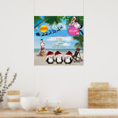 Baby shower met zomerkerst poster (Keuken)