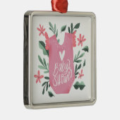 Baby shower metalen ornament (Rechts)
