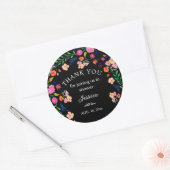 Baby shower Mexicaans Bloemenfeest Ronde Sticker (Envelop)
