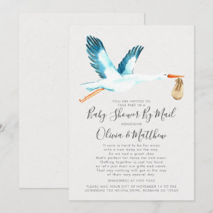 Baby shower Mijn e-mail van paar Kaart