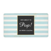 Baby shower Mini Champagne Label Boy (Voorkant)