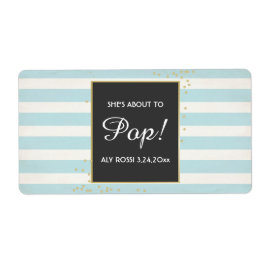 Baby shower Mini Champagne Label Boy