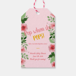 Baby shower mini champagne label cadeaulabel