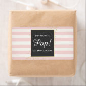 Baby shower Mini Champagne Label Girl (Insitu)