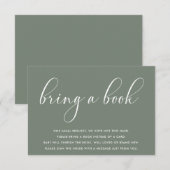 Baby shower minimalist Breng een Kaart Boektussenv (Voorkant / Achterkant)