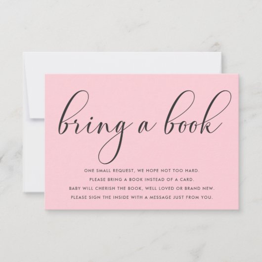 Baby shower minimalist Breng een Kaart Boektussenv (Voorkant)