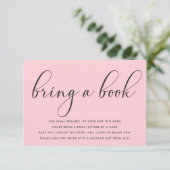 Baby shower minimalist Breng een Kaart Boektussenv (Staand voorkant)