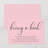Baby shower minimalist Breng een Kaart Boektussenv (Voorkant / Achterkant)