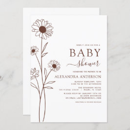 Baby shower minimalistisch flesje kaart