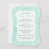 Baby shower Mint Geel Rustiek Hout Genderneutraal Kaart (Voorkant)