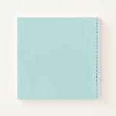 Baby shower Mint Green Baby Feet Guest Book Notitieboek (Achterkant)