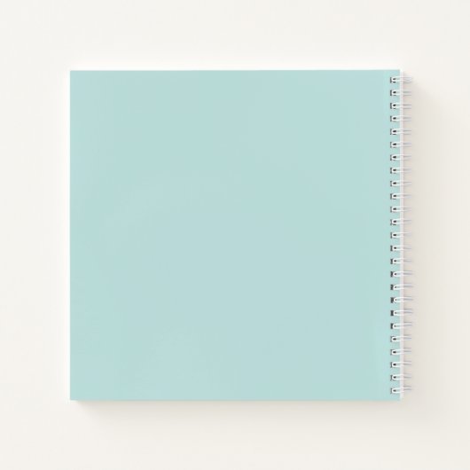 Baby shower Mint Green Baby Feet Guest Book Notitieboek (Achterkant)