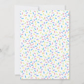 Baby shower Moder Sprinkle Kaart (Achterkant)