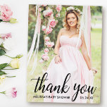 Baby shower Modern - Bedankt Foto Briefkaart<br><div class="desc">Baby shower Modern Dank u Foto Briefkaart</div>