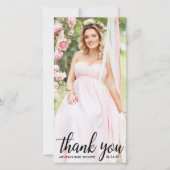 baby shower Modern - Bedankt voor je fotokaart L (Voorkant)