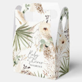 Baby shower modern gebladerd gras bedankdoosjes (Geopend)