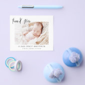 Baby shower Modern Minimalist bedankkaarten Flyer (Enkel)