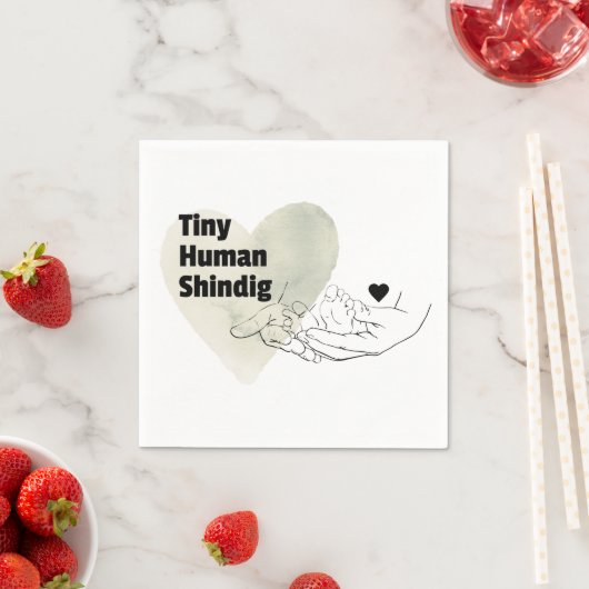 Baby shower Modern papieren servet (Insitu)