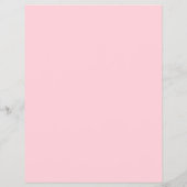 Baby shower Modern Script Blush Baby shower Flyer (Achterkant)