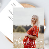 Baby shower modern script - Foto Briefkaart