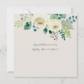 Baby shower Moderne broodroosterRozen met glans Kaart (Achterkant)