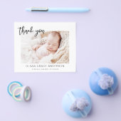 Baby Shower Moderne Minimalistische Dankkaarten Flyer (Enkel)