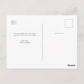 Baby Shower Moderne Script Bedankt Foto Briefkaart (Achterkant)