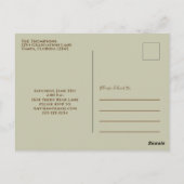 Baby shower Moderne Waterverf Gesmolten dier Briefkaart (Achterkant)