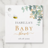Baby shower moeder om eucaluptusscript te zijn bedankjes labels (Voorkant)