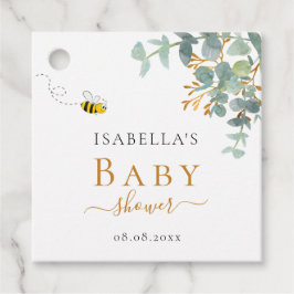 Baby shower moeder om eucaluptusscript te zijn bedankjes labels