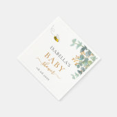 Baby shower moeder om eucaluptusscript te zijn servet (Hoek)