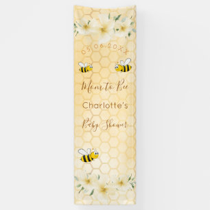 Baby shower moeder om hommels honingraat te worden spandoek
