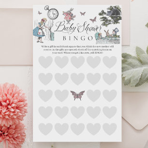 Baby shower moeder-te-zijn Alice in Wonderland Bin