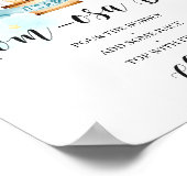 Baby shower momosa bar sign heteluchtballon poster (Hoek)