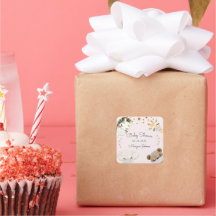 baby shower monogram dierlijk gezichtsmasker