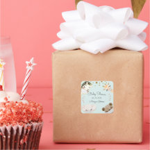 baby shower monogram dierlijk gezichtsmasker