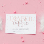 Baby shower Mooie pastel Luier loterij Informatiekaartje