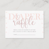 Baby shower Mooie pastel Luier loterij Informatiekaartje (Voorkant)