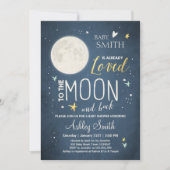 Baby shower Moon and Stars Space Galaxy Shower Kaart (Voorkant)