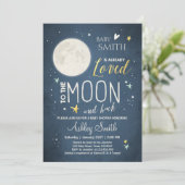 Baby shower Moon and Stars Space Galaxy Shower Kaart (Staand voorkant)