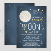 Baby shower Moon and Stars Space Galaxy Shower Kaart (Voorkant / Achterkant)